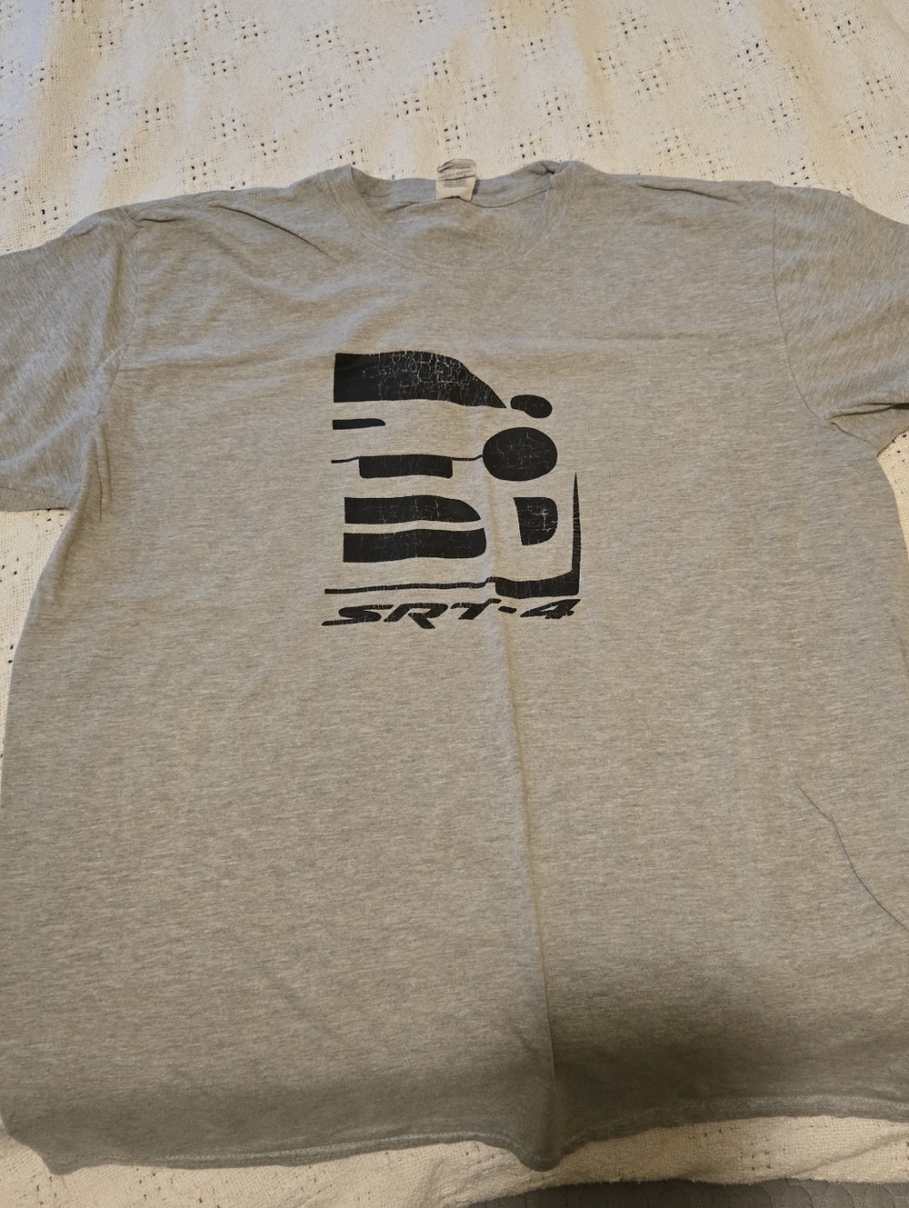 Gildan Gray Tee with Black SRT-4 Graphic XL